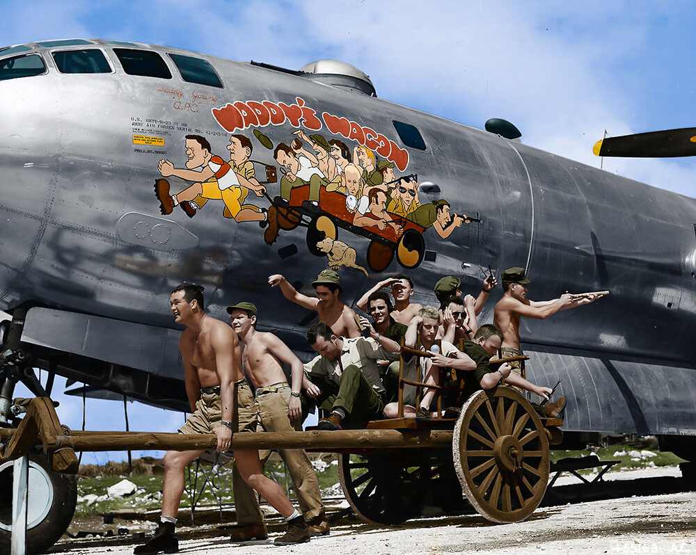 Waddy's Wagon restored and colorised